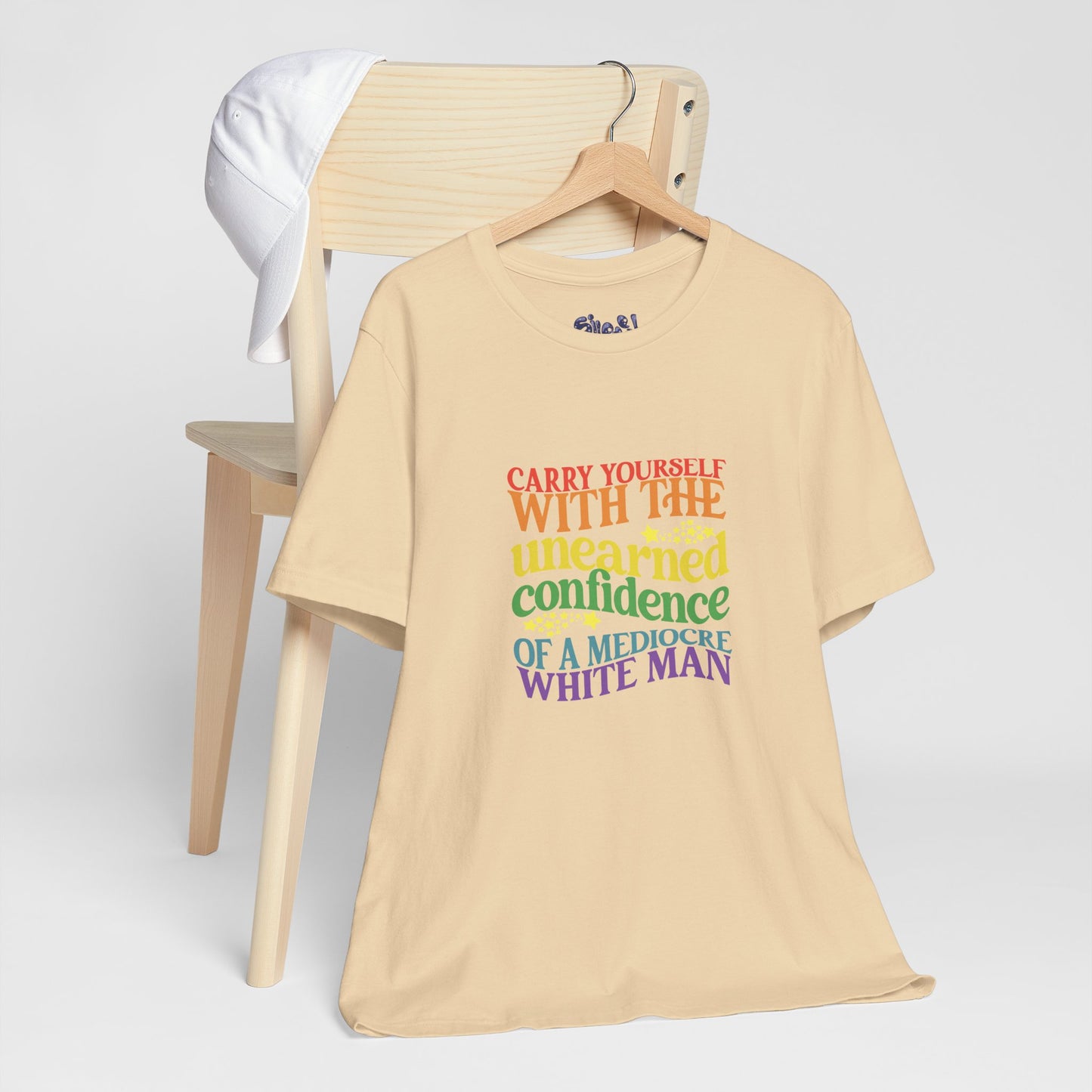 Funny Feminist Tee - Mediocre White Man, Motivational Shirt for Women, Quirky Ironic Gift for Friends, Gender Equality Tee