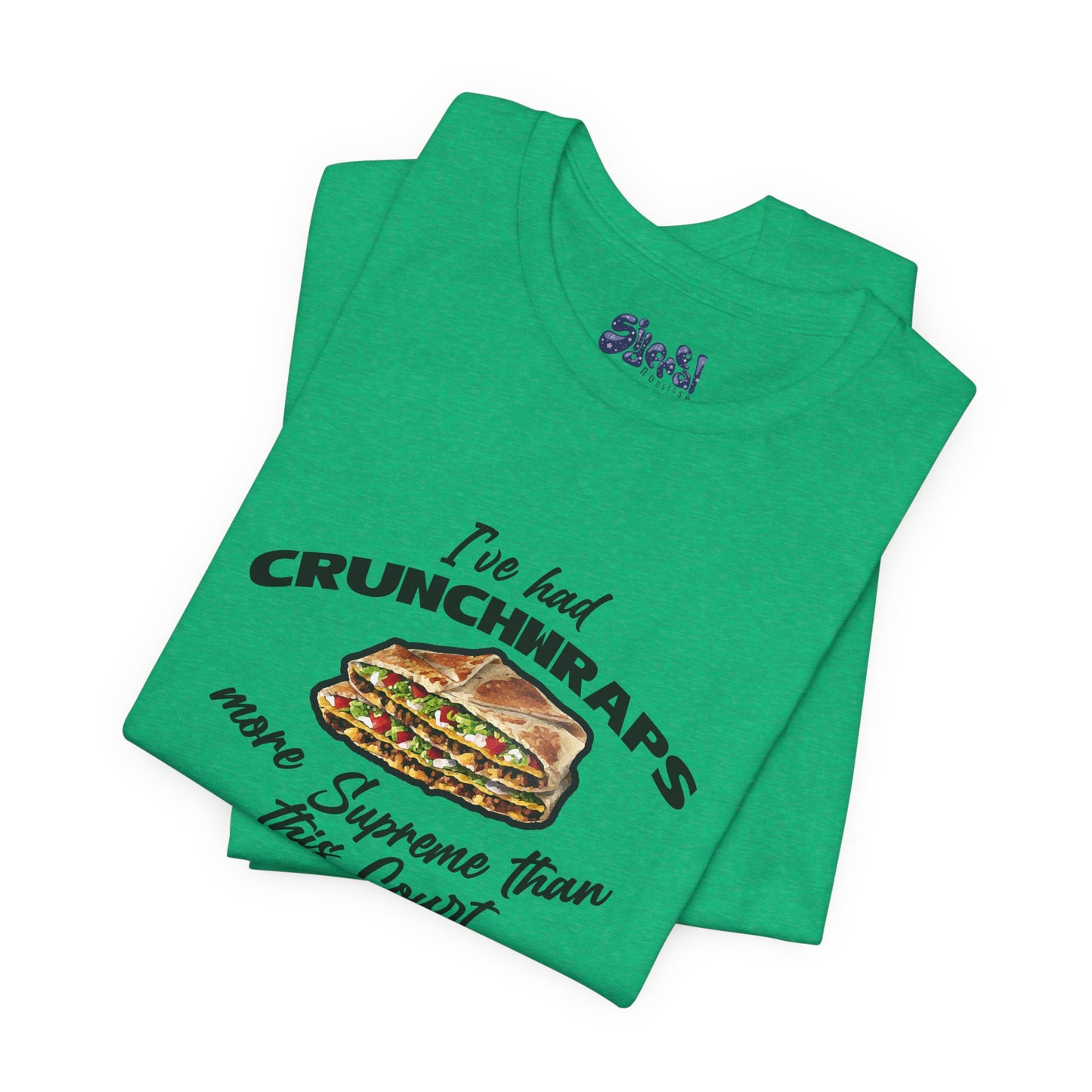 Crunchwrap Supreme Court Political Humor T-Shirt, Liberal Leftist Funny Casual Wear, Gift for Taco Bell Fan, Politics Gift