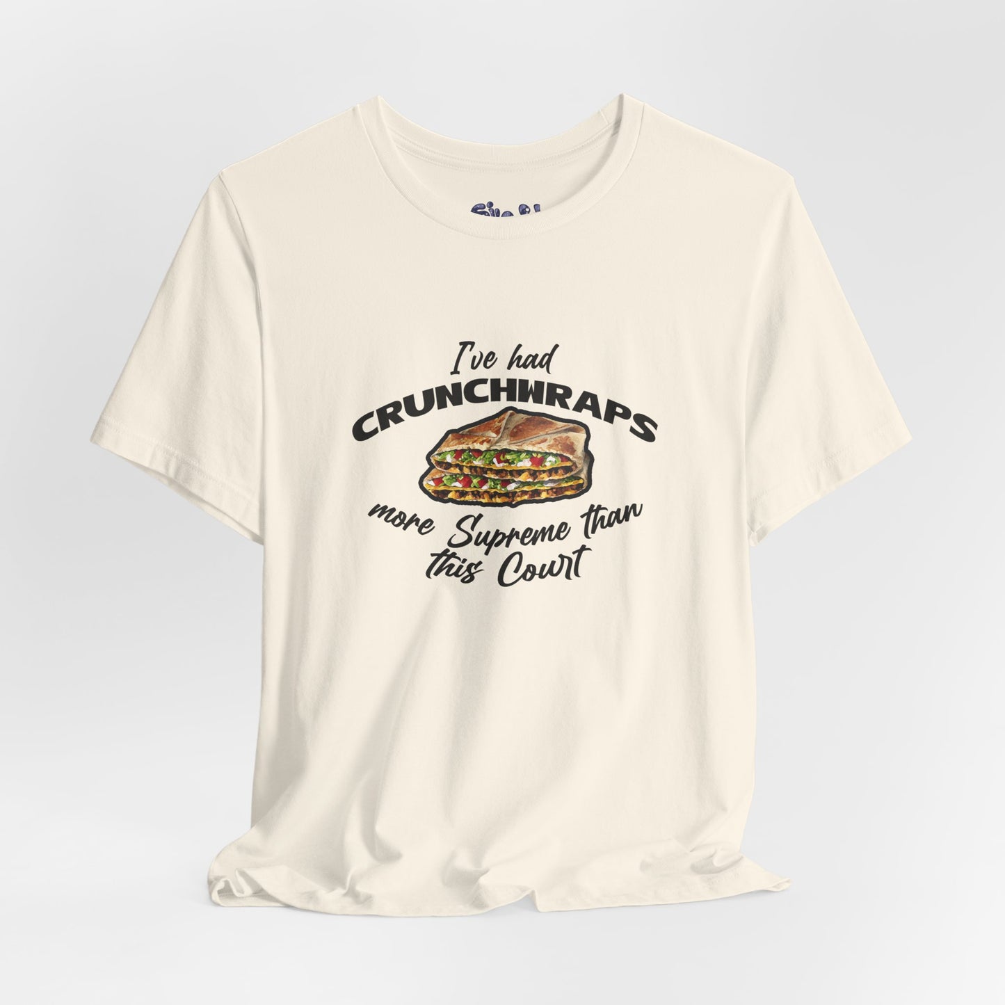 Crunchwrap Supreme Court Political Humor T-Shirt, Liberal Leftist Funny Casual Wear, Gift for Taco Bell Fan, Politics Gift