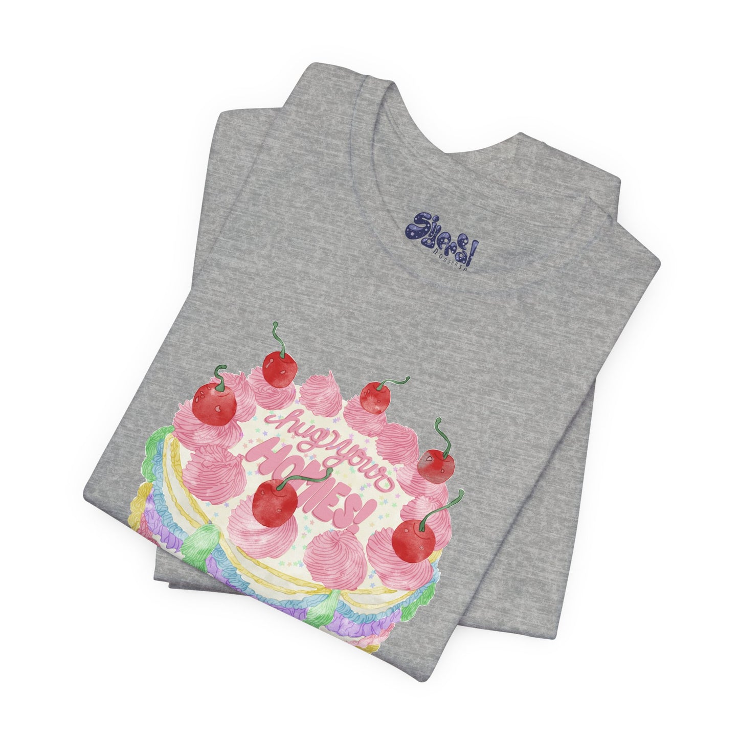 Hug Your Homies Cake Tee - Friendship T-Shirt, Mental Health Shirt, Gift for Teens, Baking Tee, Casual Wear