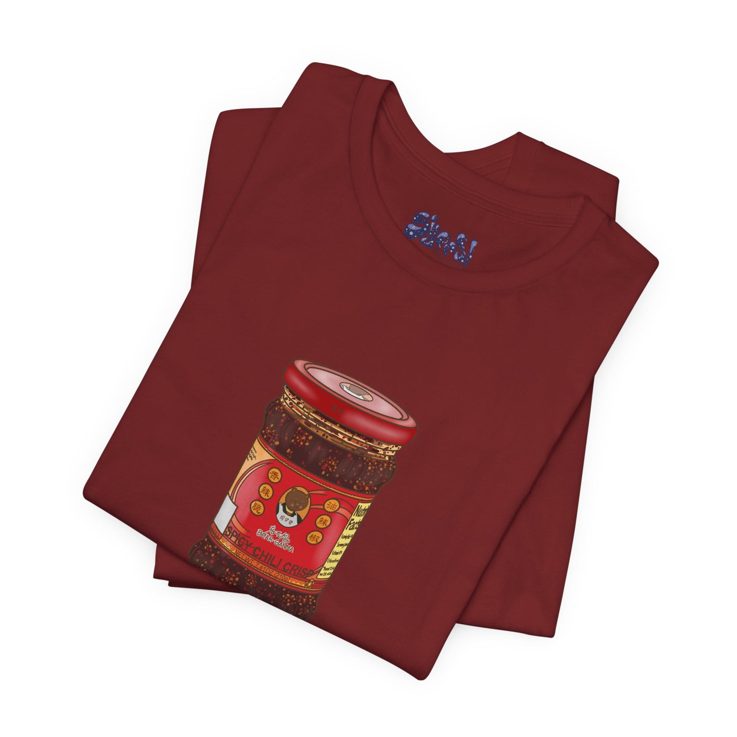 Chili Crisp Unisex Tee, Spicy Food Lover's T-Shirt, Unique Foodie Gift, Funny Food Tee, Chilli Crisp Shirt , Culinary Enthusiast Apparel