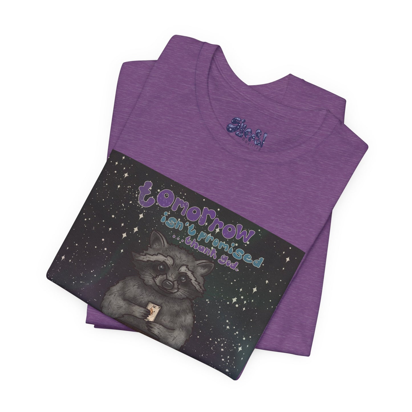 Cosmic Tarot Raccoon Tee - Whimsical Unisex T-Shirt, Trash Panda Gifts, Mystical Apparel, Quirky Casual Wear
