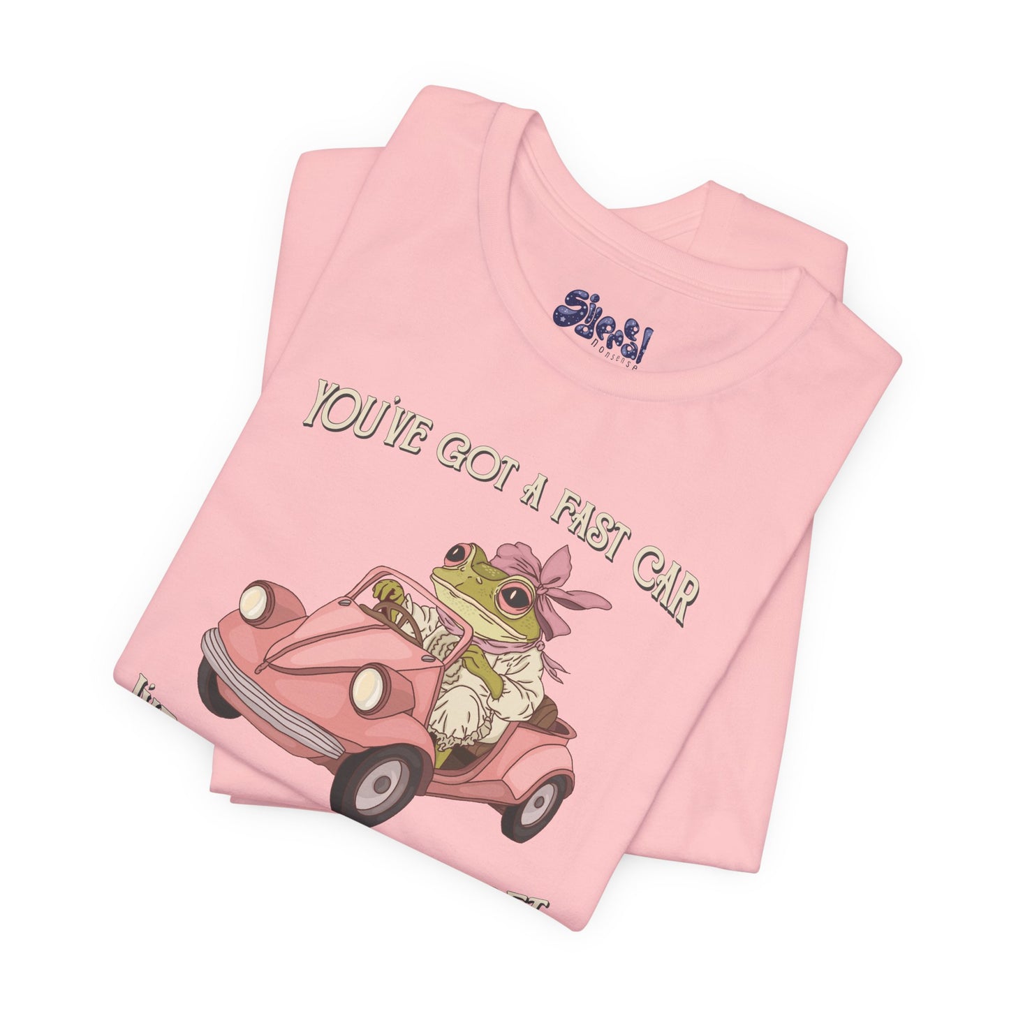 Cute Frog Graphic Tee, You've Got a Plan to Get Us Outta Here Shirt, Unisex T-Shirt, Fast Car, 90's Casual Wear, y2k