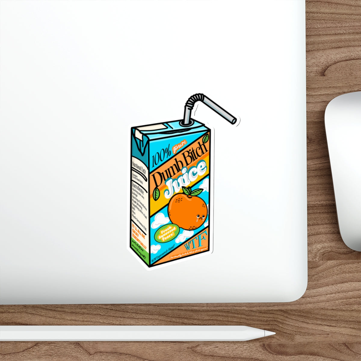 Dumb Bitch Juice Box Premium Die-Cut Water Resistant Vinyl Sticker