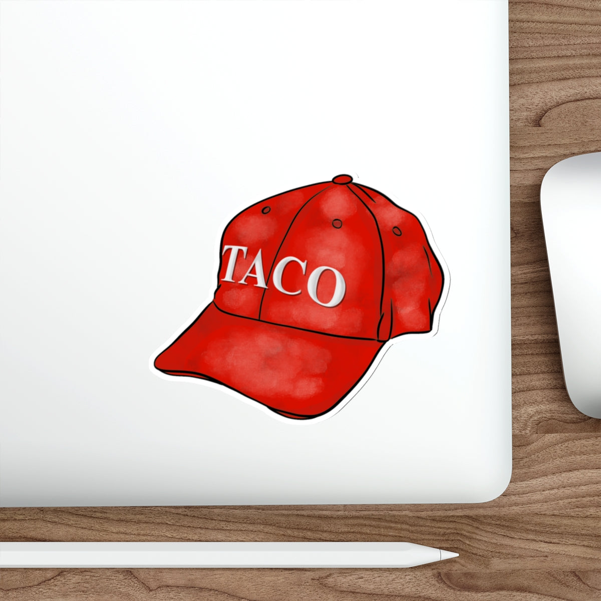 TACO Trump Always Chickens Out Waterproof Vinyl Die-Cut Stickers, MAGA Hat Stickers, Funny Political Decal