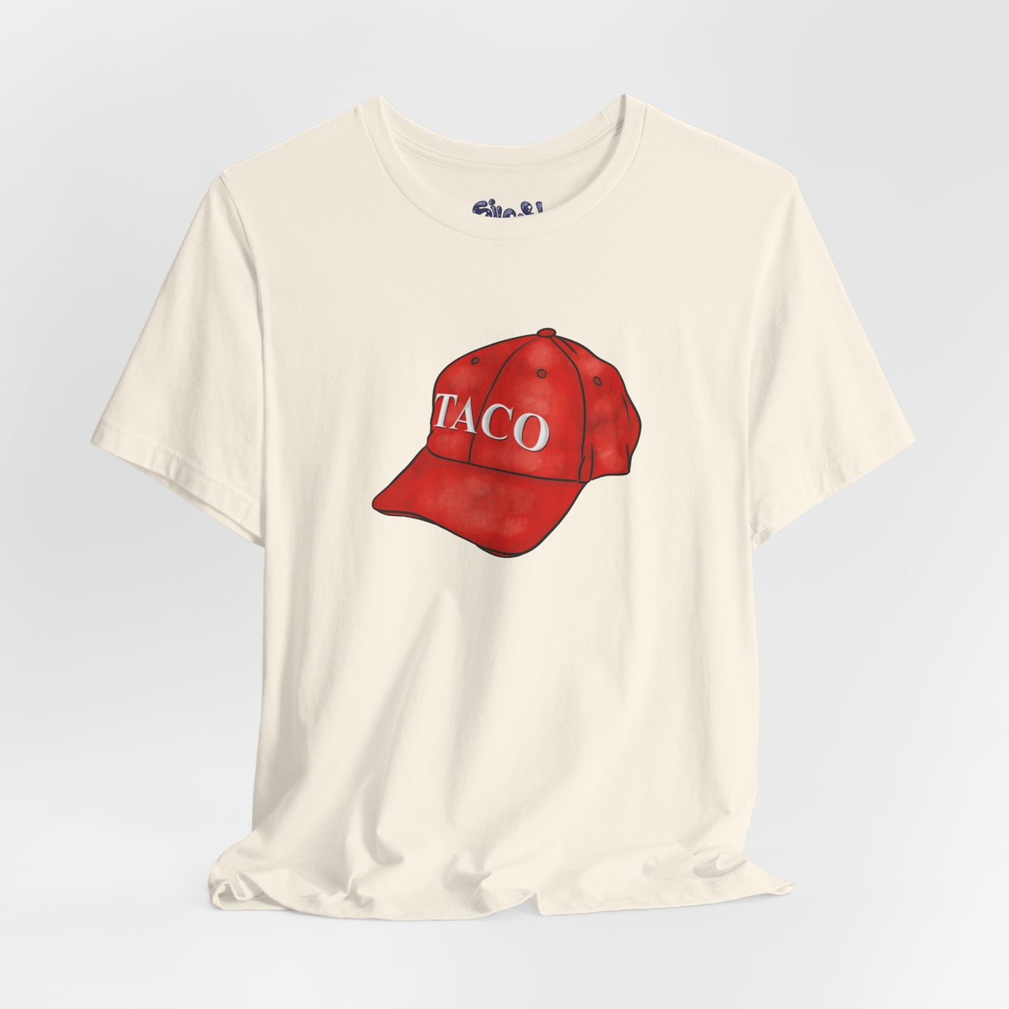 Taco Hat Tee, Trump Always Chickens Out Unisex Jersey Short Sleeve Tee, MAGA Hat, Funny Political Shirt, Liberal Leftist Gift