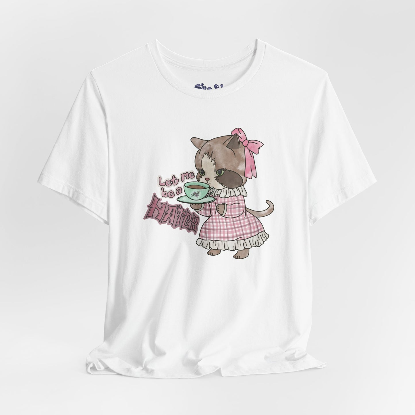 Let Me Be A Hater Fancy Cat Tee, Grunge Victorian Cat Shirt, Gift for Haters, Quirky Cat Apparel, Vintage Kitty Shirt