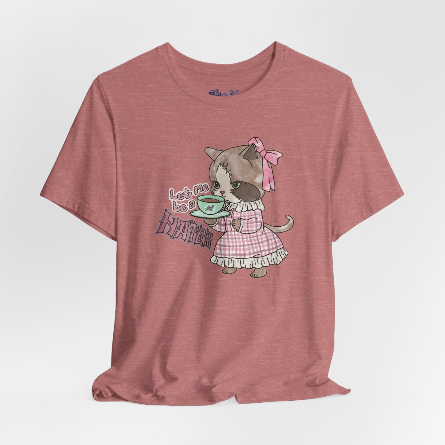 Let Me Be A Hater Fancy Cat Tee, Grunge Victorian Cat Shirt, Gift for Haters, Quirky Cat Apparel, Vintage Kitty Shirt