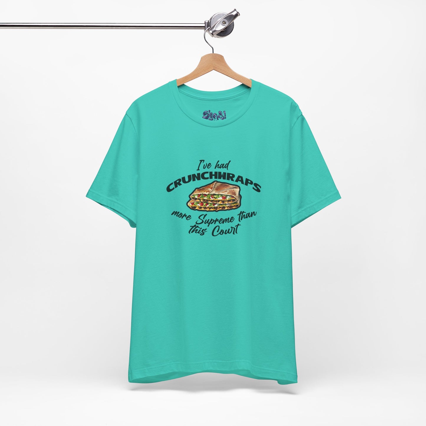 Crunchwrap Supreme Court Political Humor T-Shirt, Liberal Leftist Funny Casual Wear, Gift for Taco Bell Fan, Politics Gift