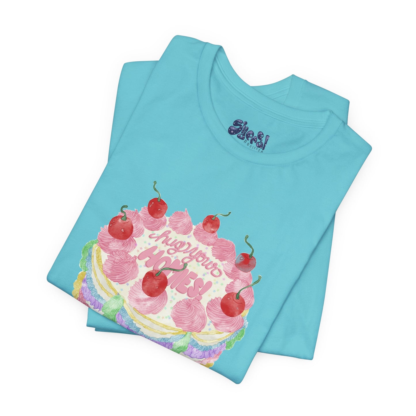 Hug Your Homies Cake Tee - Friendship T-Shirt, Mental Health Shirt, Gift for Teens, Baking Tee, Casual Wear