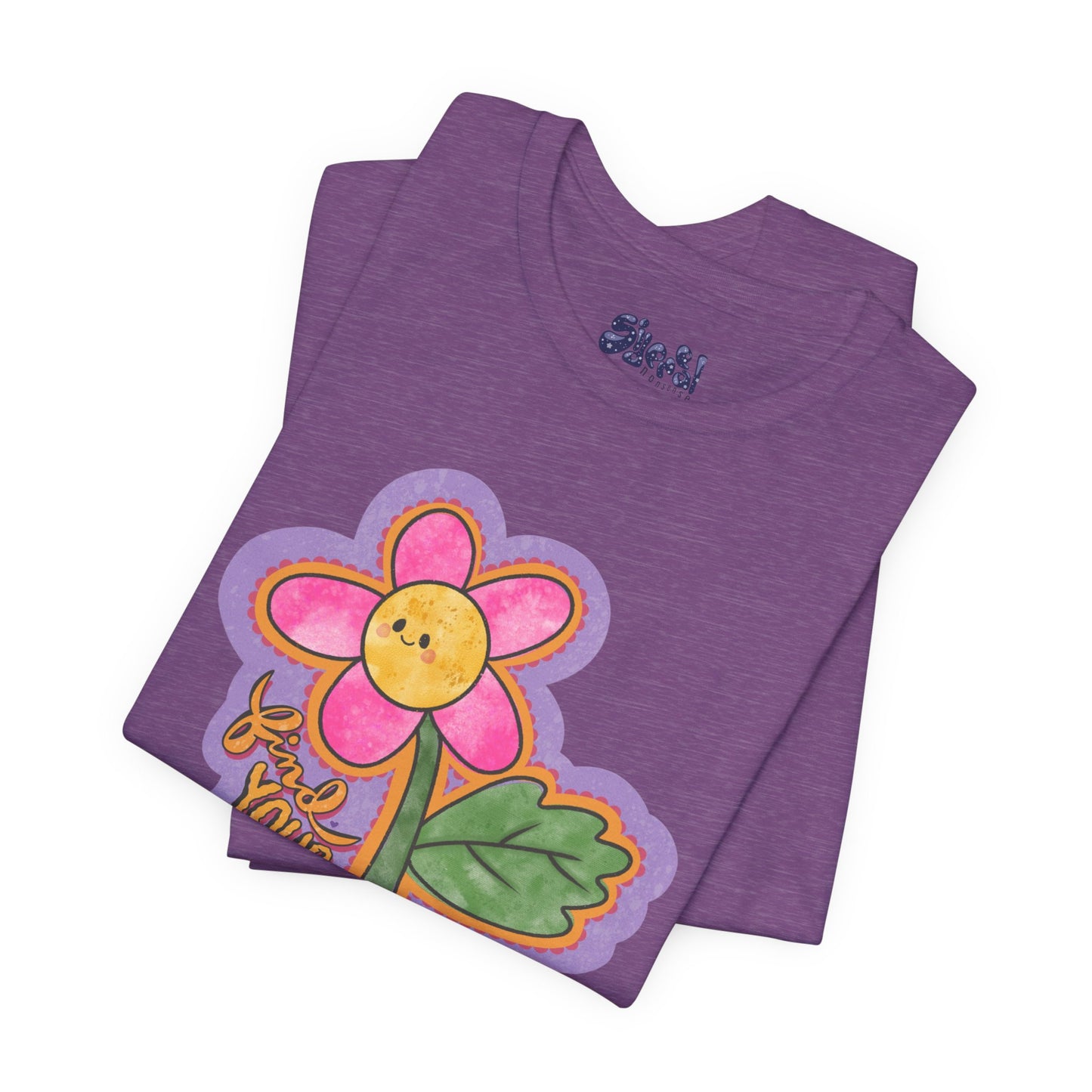 Find Your Joy Flower Graphic Tee, Unique Unisex Shirt for Self-Care Enthusiasts, Mental Health Awareness Casual Wear, Self Care Gift