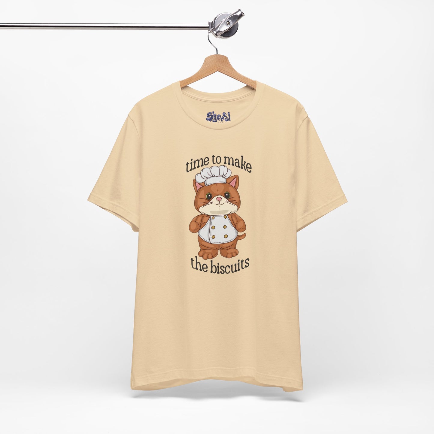 Cute Cat Chef Tee - "Time to Make the Biscuits" | Baking Shirt, Animal Lover Gift, Kitchen Humor, Cute Pet Apparel, Cat Lover Tee