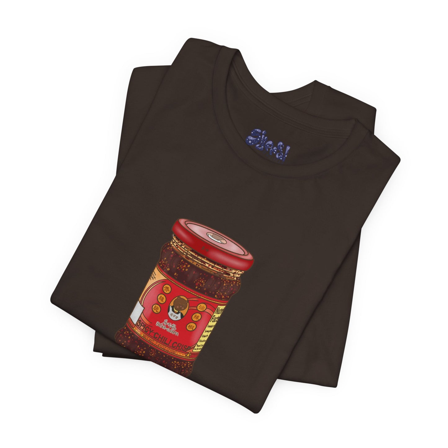 Chili Crisp Unisex Tee, Spicy Food Lover's T-Shirt, Unique Foodie Gift, Funny Food Tee, Chilli Crisp Shirt , Culinary Enthusiast Apparel
