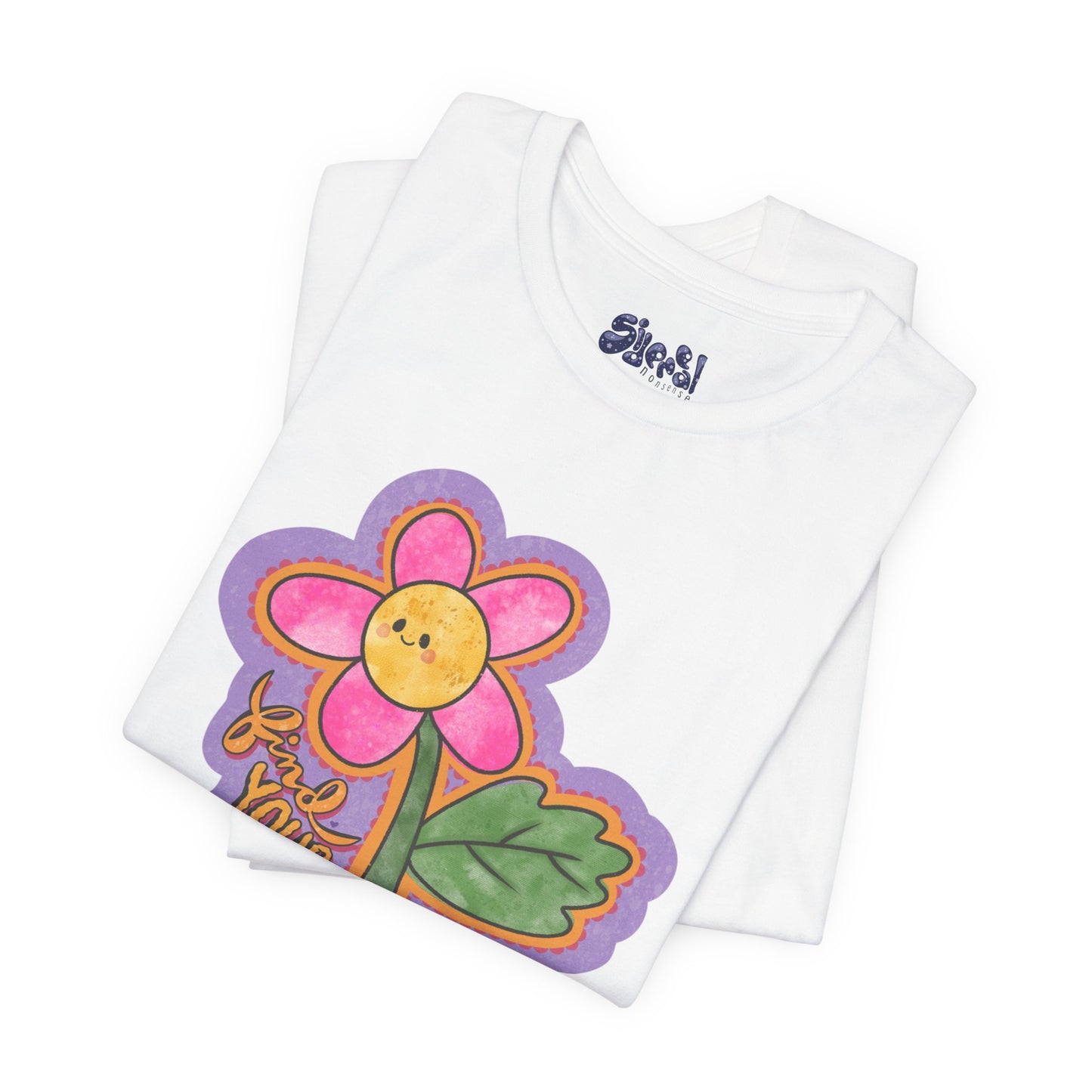 Find Your Joy Flower Graphic Tee, Unique Unisex Shirt for Self-Care Enthusiasts, Mental Health Awareness Casual Wear, Self Care Gift
