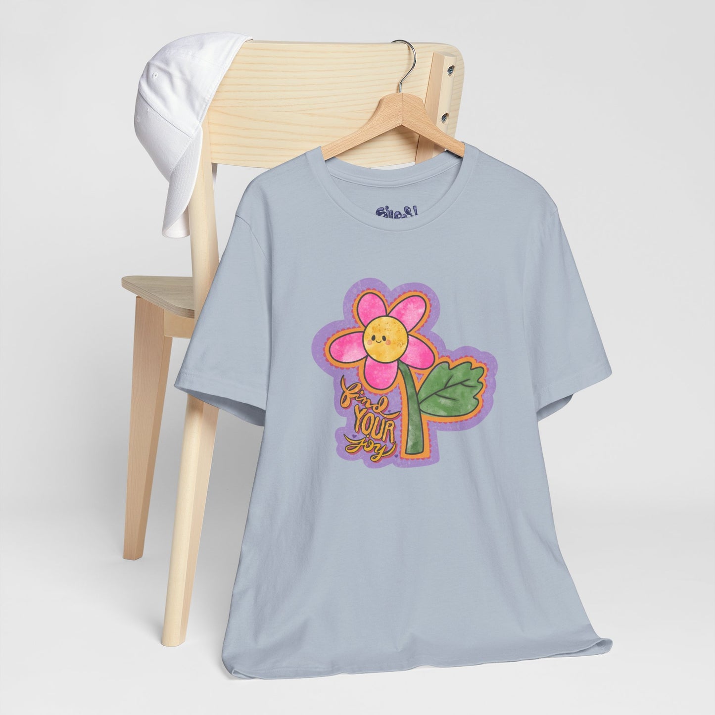 Find Your Joy Flower Graphic Tee, Unique Unisex Shirt for Self-Care Enthusiasts, Mental Health Awareness Casual Wear, Self Care Gift