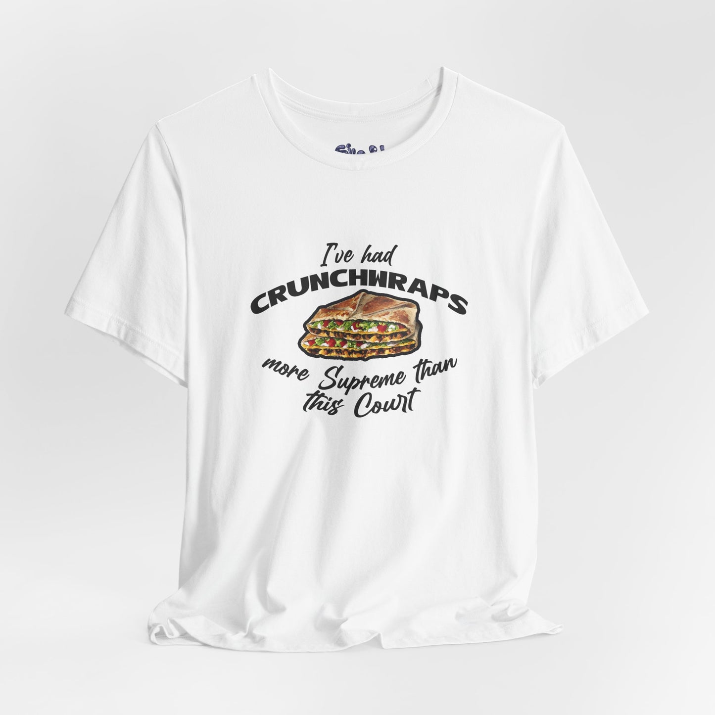 Crunchwrap Supreme Court Political Humor T-Shirt, Liberal Leftist Funny Casual Wear, Gift for Taco Bell Fan, Politics Gift
