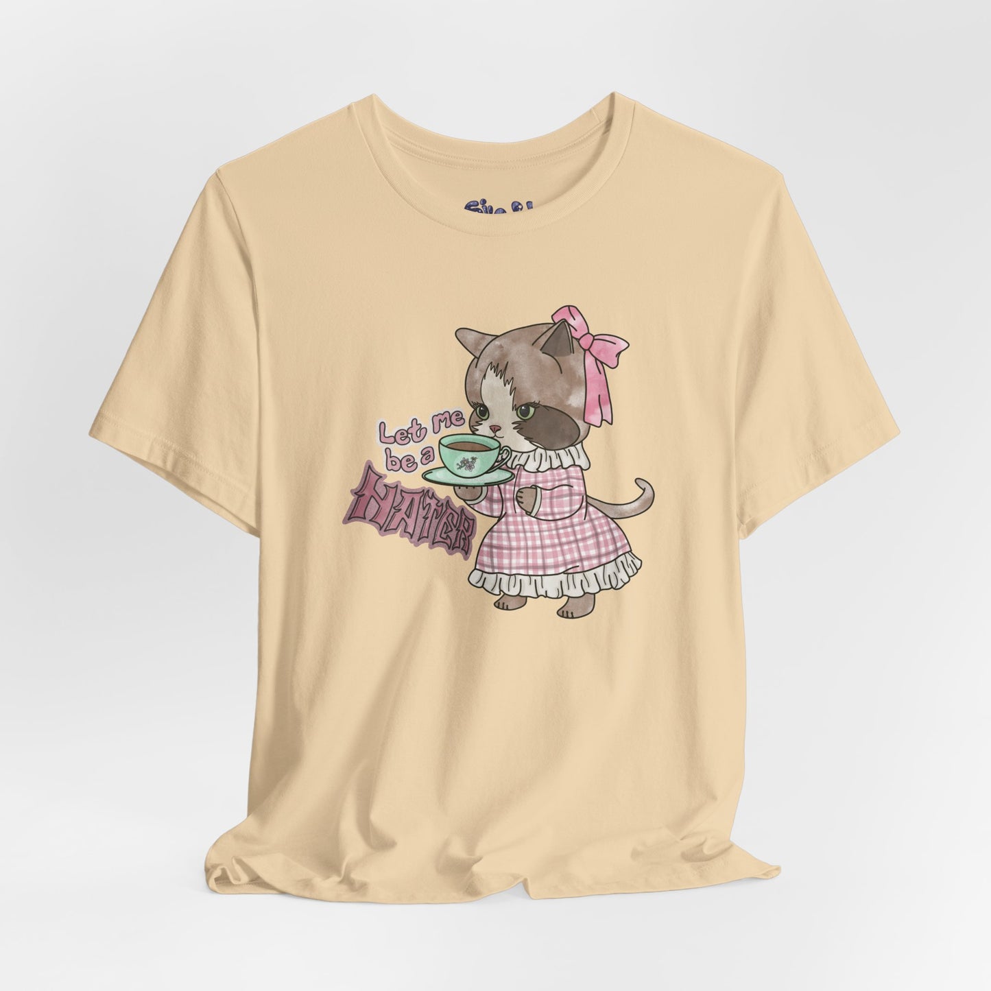 Let Me Be A Hater Fancy Cat Tee, Grunge Victorian Cat Shirt, Gift for Haters, Quirky Cat Apparel, Vintage Kitty Shirt