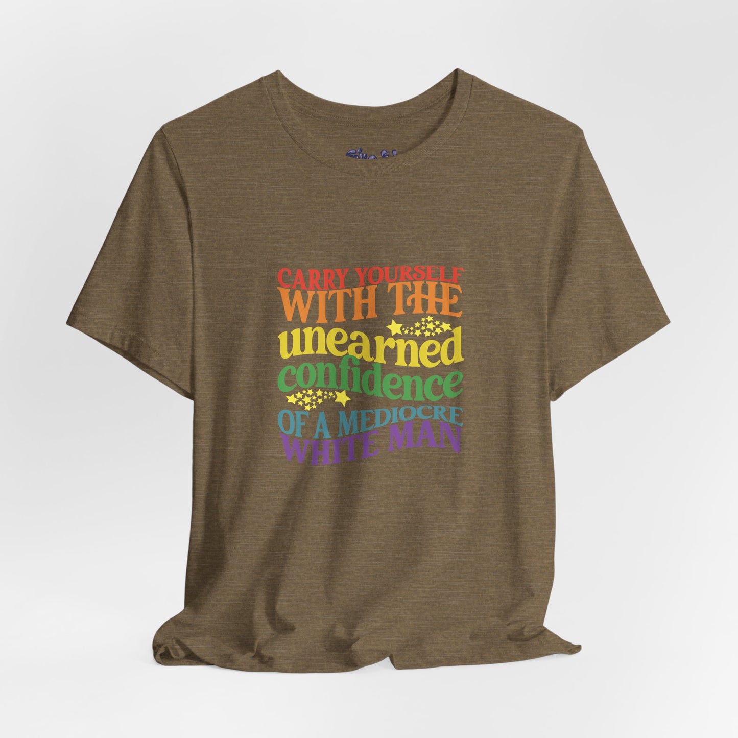 Funny Feminist Tee - Mediocre White Man, Motivational Shirt for Women, Quirky Ironic Gift for Friends, Gender Equality Tee