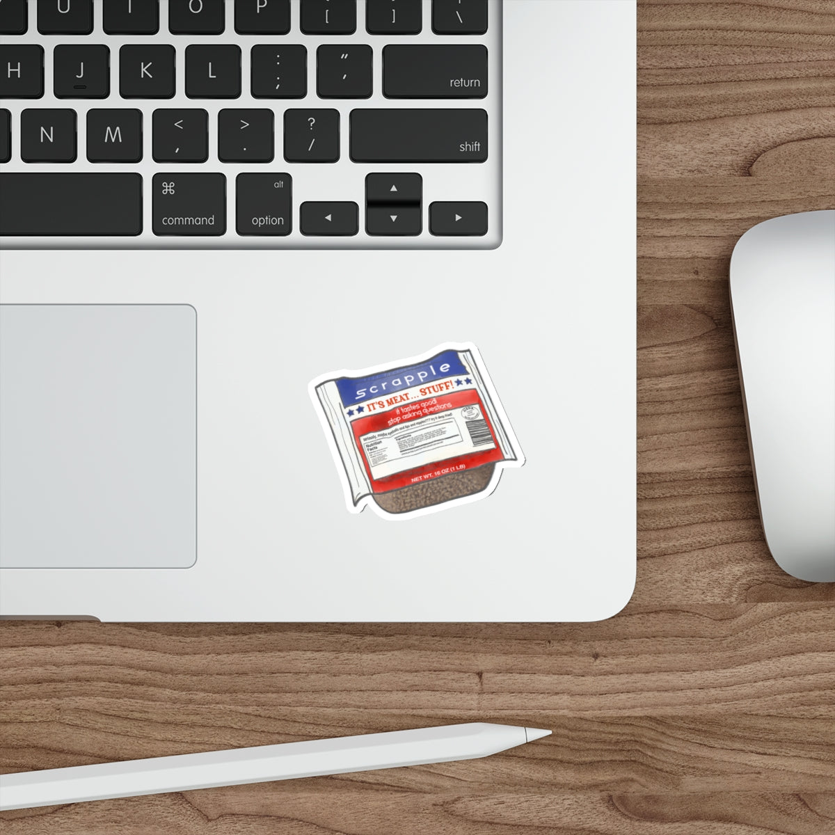 Scrapple Premium Die-Cut Water Resistant Vinyl Sticker