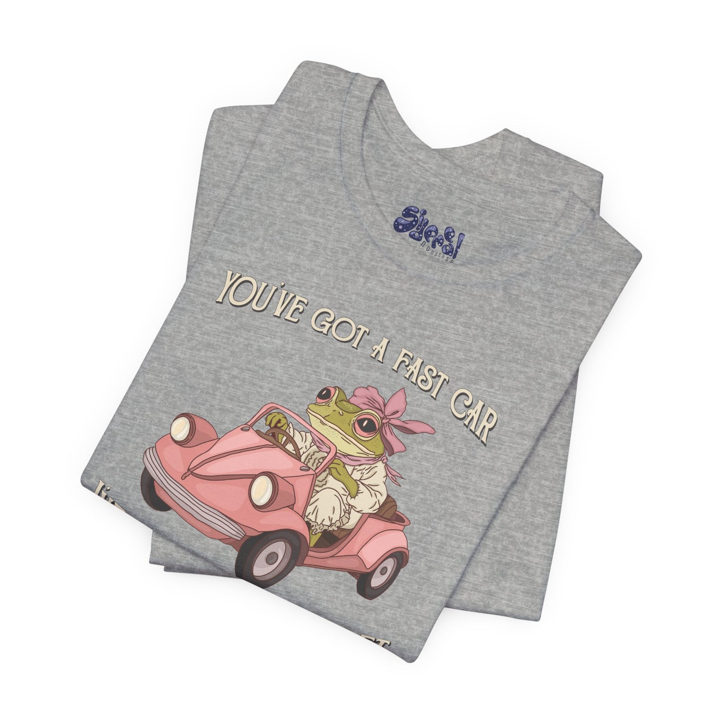 Cute Frog Graphic Tee, You've Got a Plan to Get Us Outta Here Shirt, Unisex T-Shirt, Fast Car, 90's Casual Wear, y2k