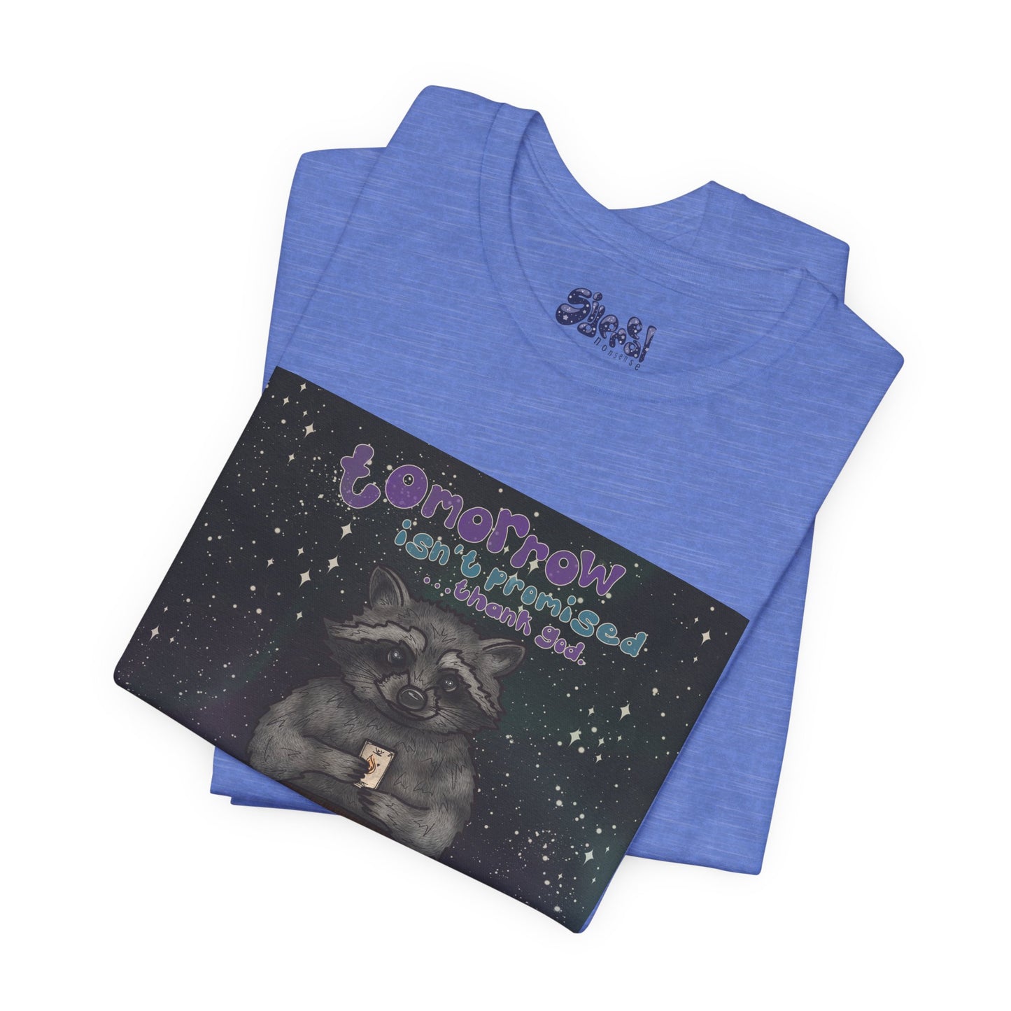 Cosmic Tarot Raccoon Tee - Whimsical Unisex T-Shirt, Trash Panda Gifts, Mystical Apparel, Quirky Casual Wear