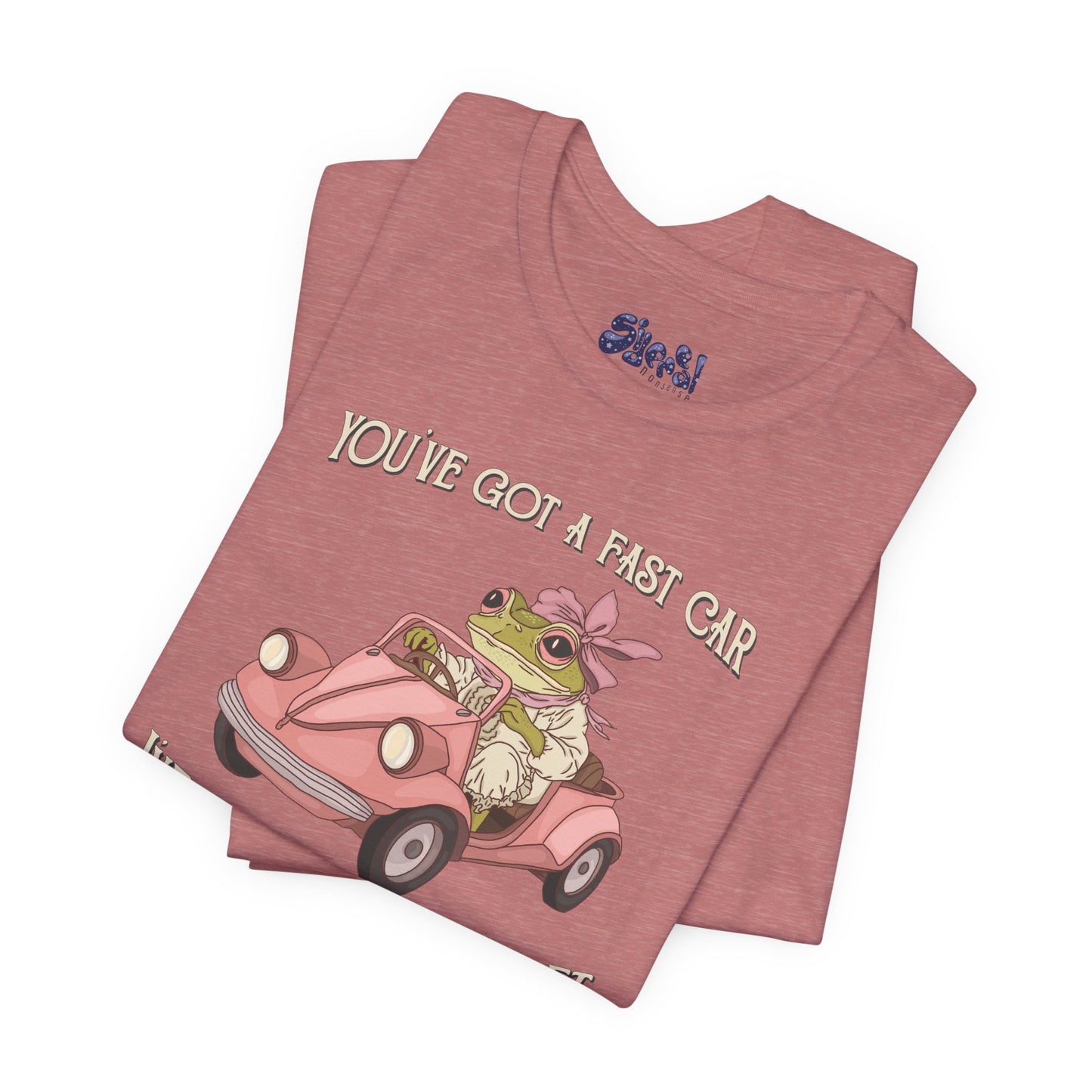Cute Frog Graphic Tee, You've Got a Plan to Get Us Outta Here Shirt, Unisex T-Shirt, Fast Car, 90's Casual Wear, y2k