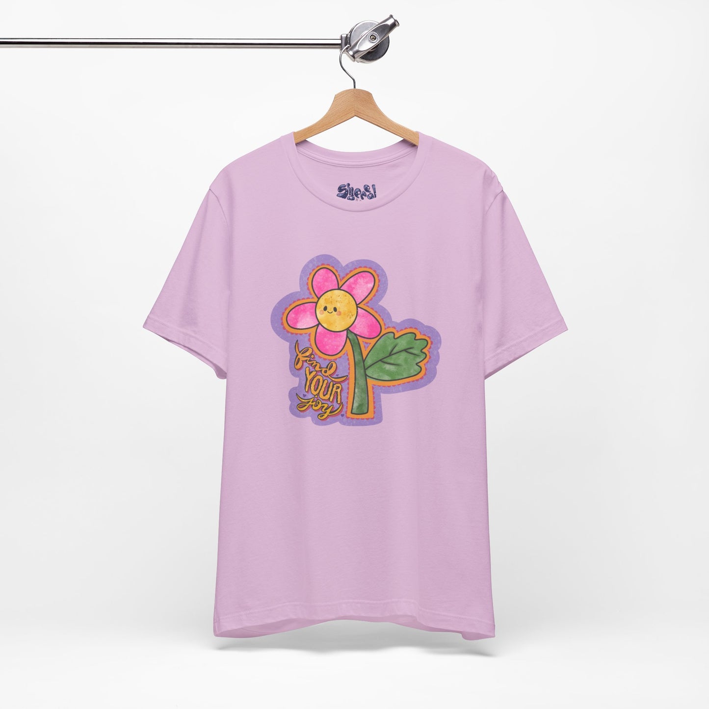 Find Your Joy Flower Graphic Tee, Unique Unisex Shirt for Self-Care Enthusiasts, Mental Health Awareness Casual Wear, Self Care Gift