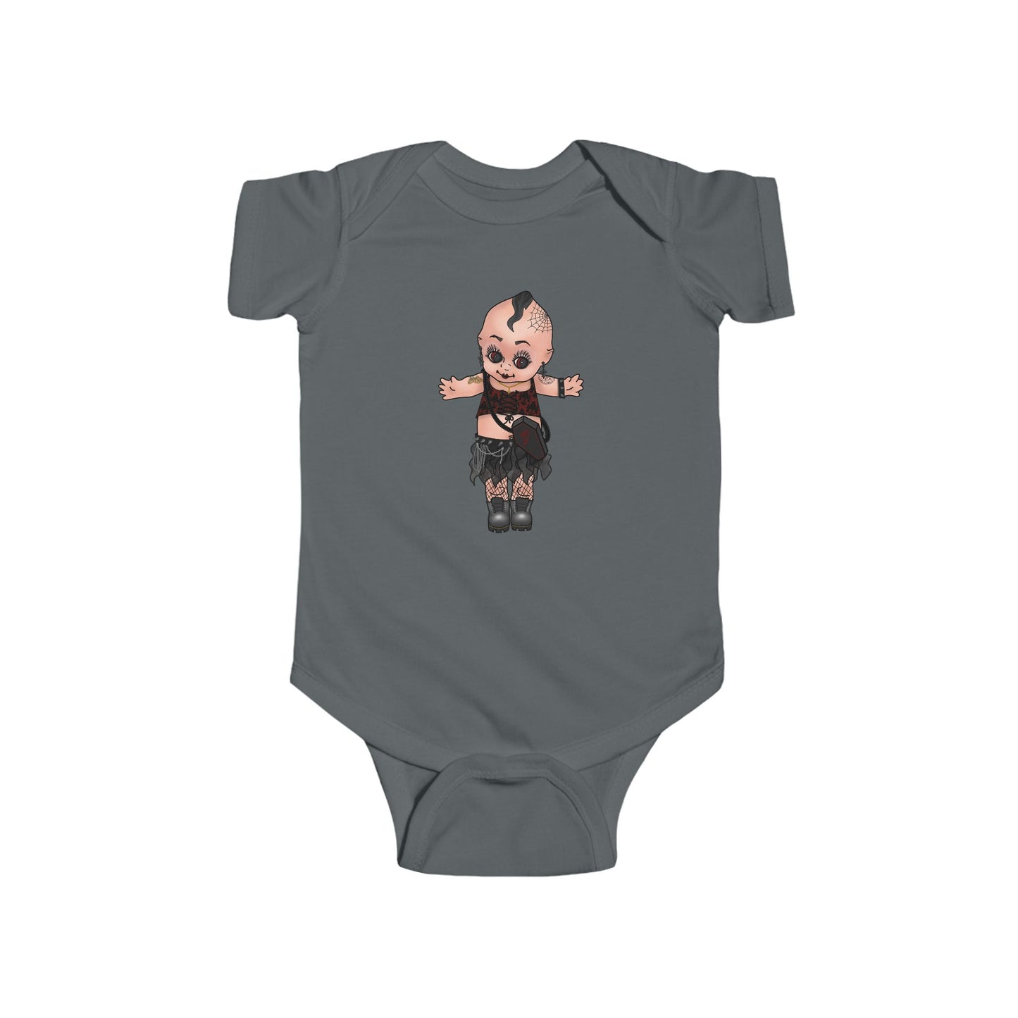 Goth Kewpie Doll - Infant Bodysuit Onesie