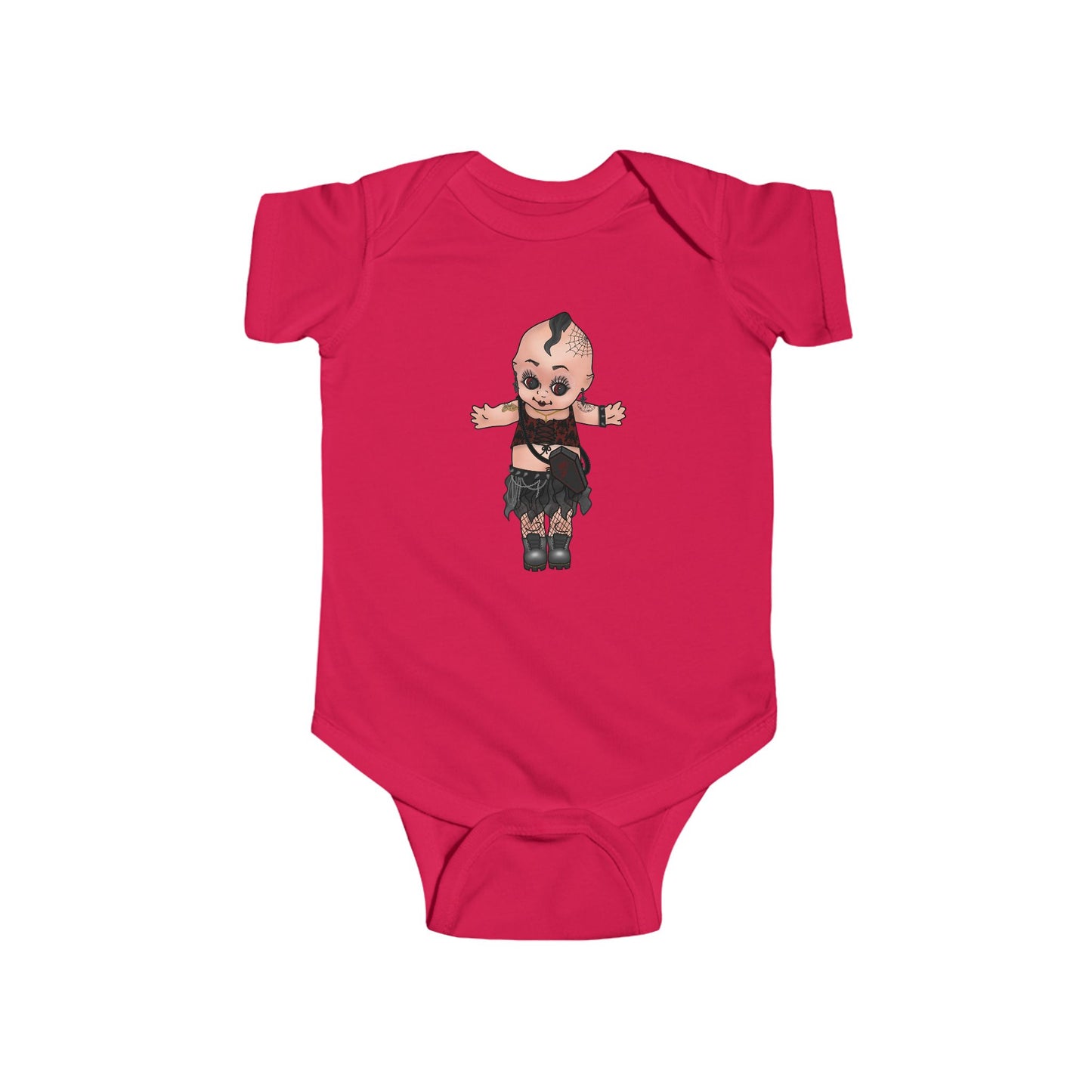 Goth Kewpie Doll - Infant Bodysuit Onesie