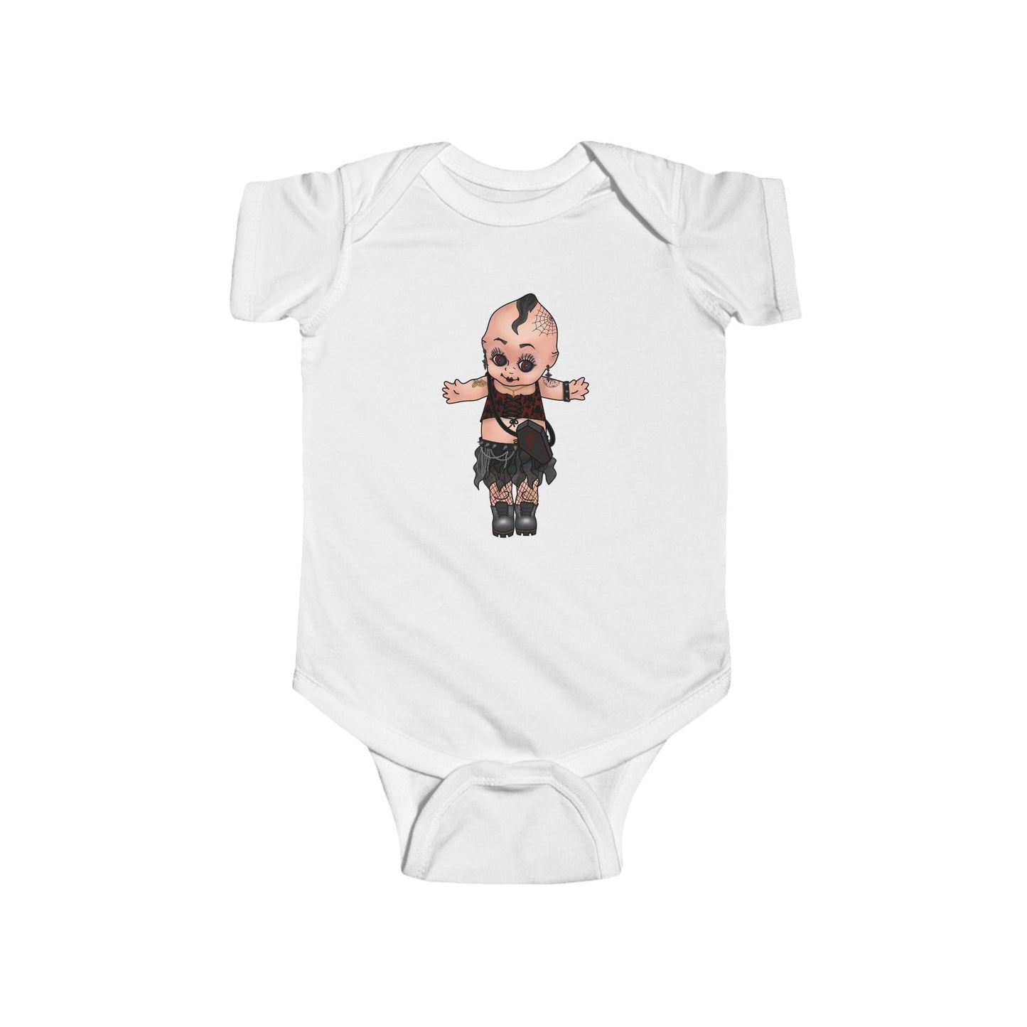 Goth Kewpie Doll - Infant Bodysuit Onesie