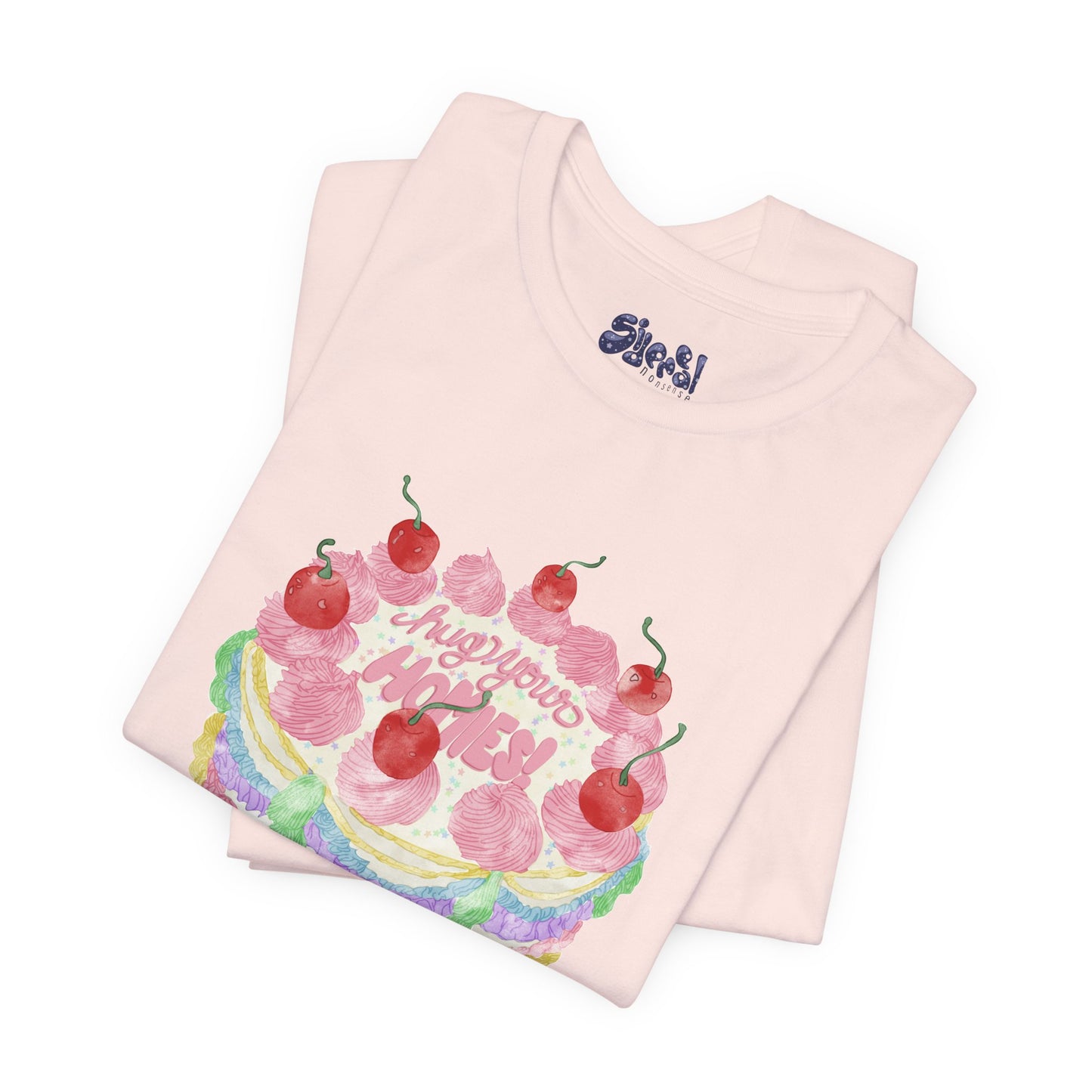 Hug Your Homies Cake Tee - Friendship T-Shirt, Mental Health Shirt, Gift for Teens, Baking Tee, Casual Wear