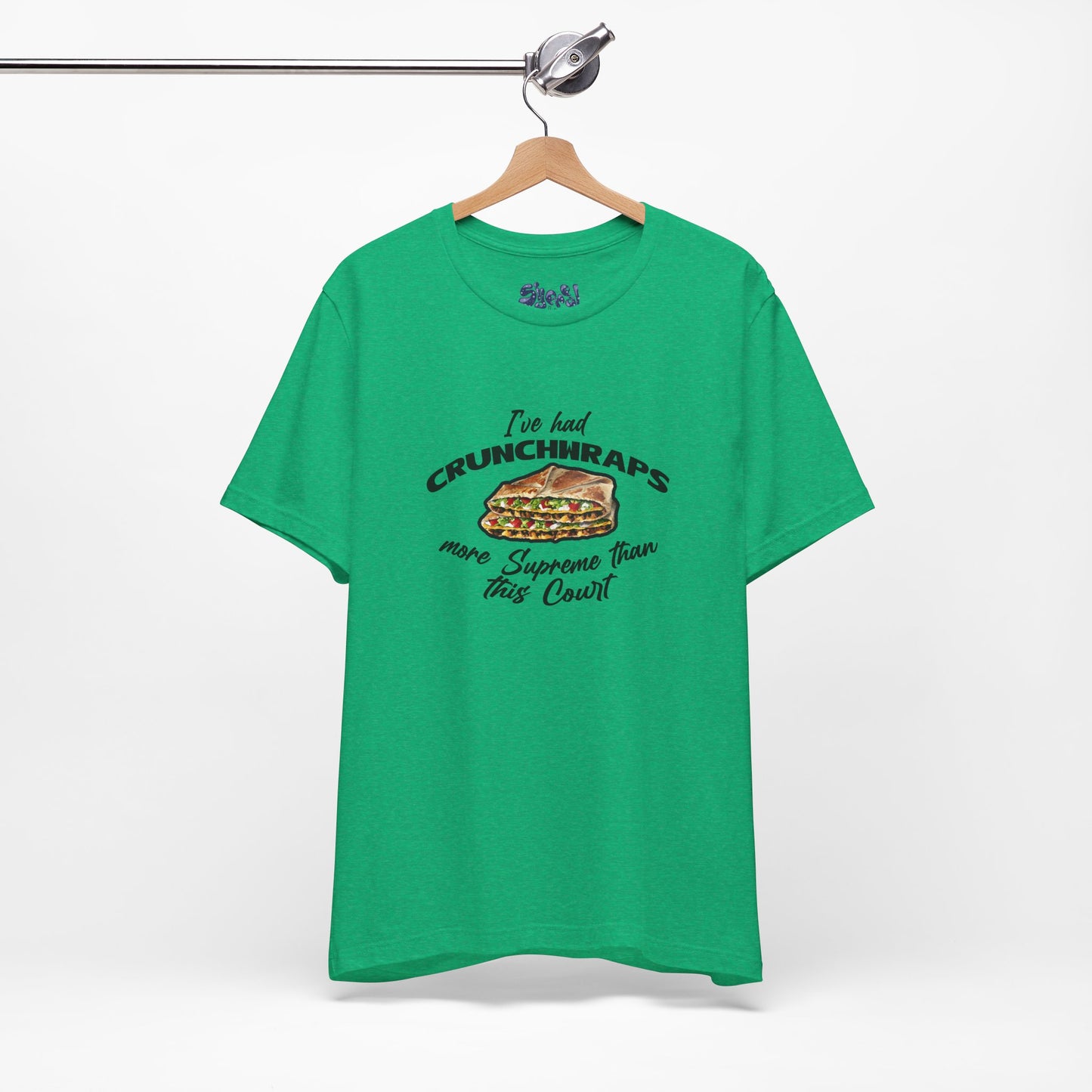 Crunchwrap Supreme Court Political Humor T-Shirt, Liberal Leftist Funny Casual Wear, Gift for Taco Bell Fan, Politics Gift