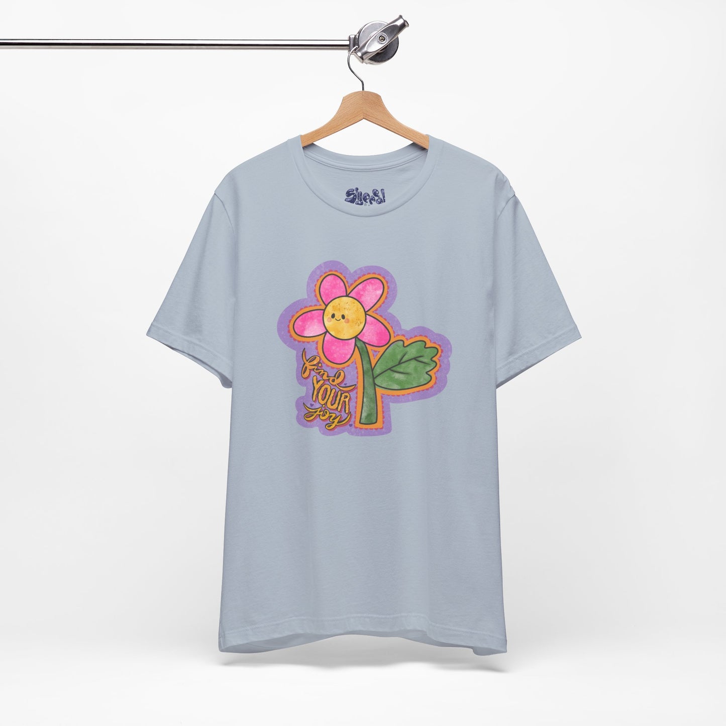 Find Your Joy Flower Graphic Tee, Unique Unisex Shirt for Self-Care Enthusiasts, Mental Health Awareness Casual Wear, Self Care Gift