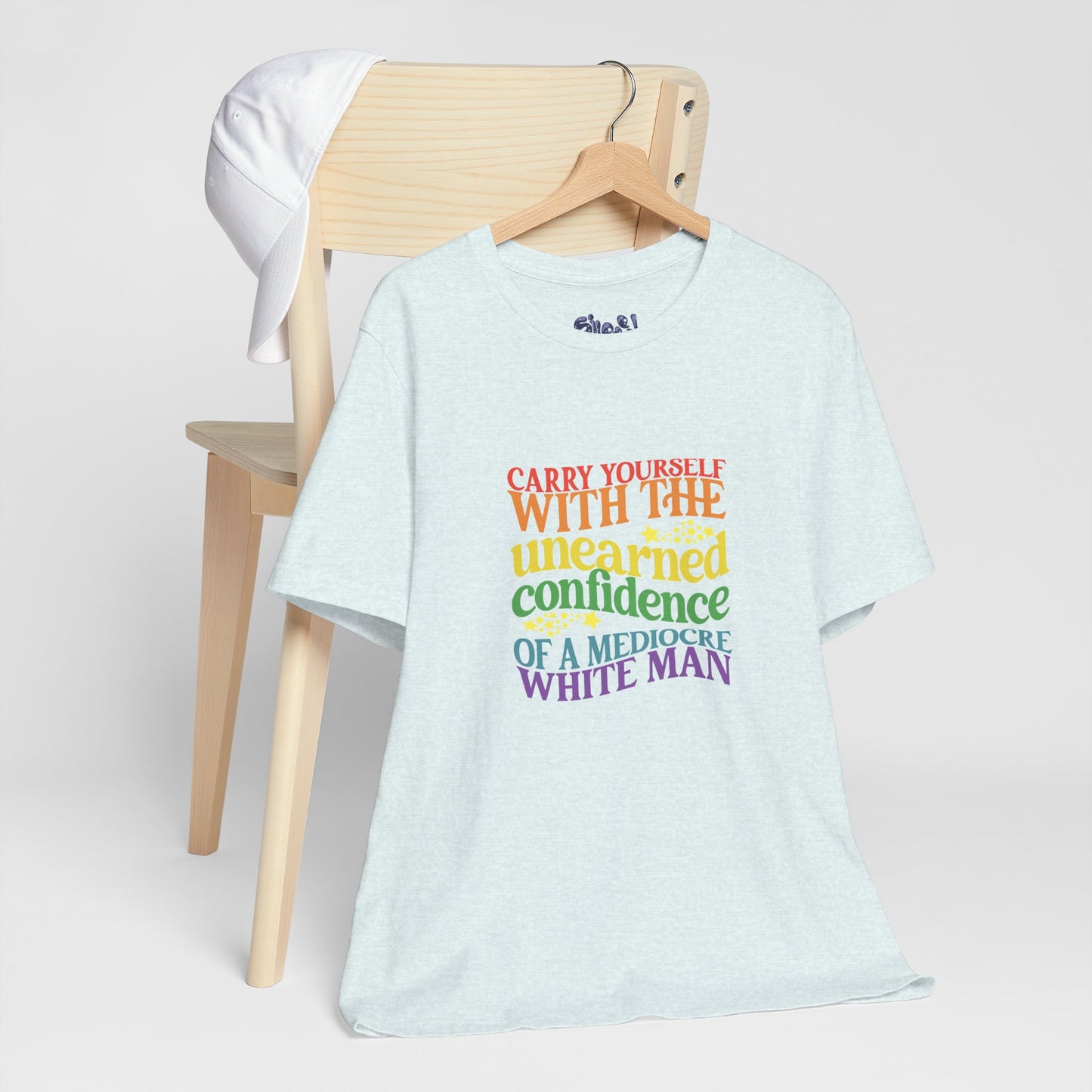 Funny Feminist Tee - Mediocre White Man, Motivational Shirt for Women, Quirky Ironic Gift for Friends, Gender Equality Tee