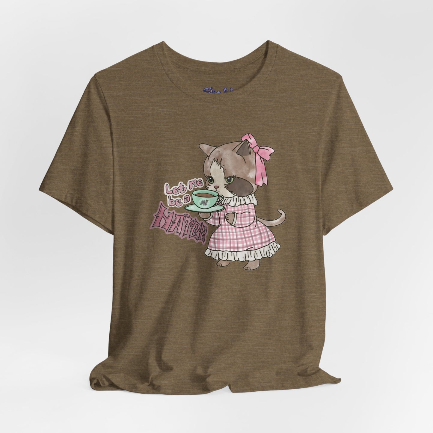 Let Me Be A Hater Fancy Cat Tee, Grunge Victorian Cat Shirt, Gift for Haters, Quirky Cat Apparel, Vintage Kitty Shirt