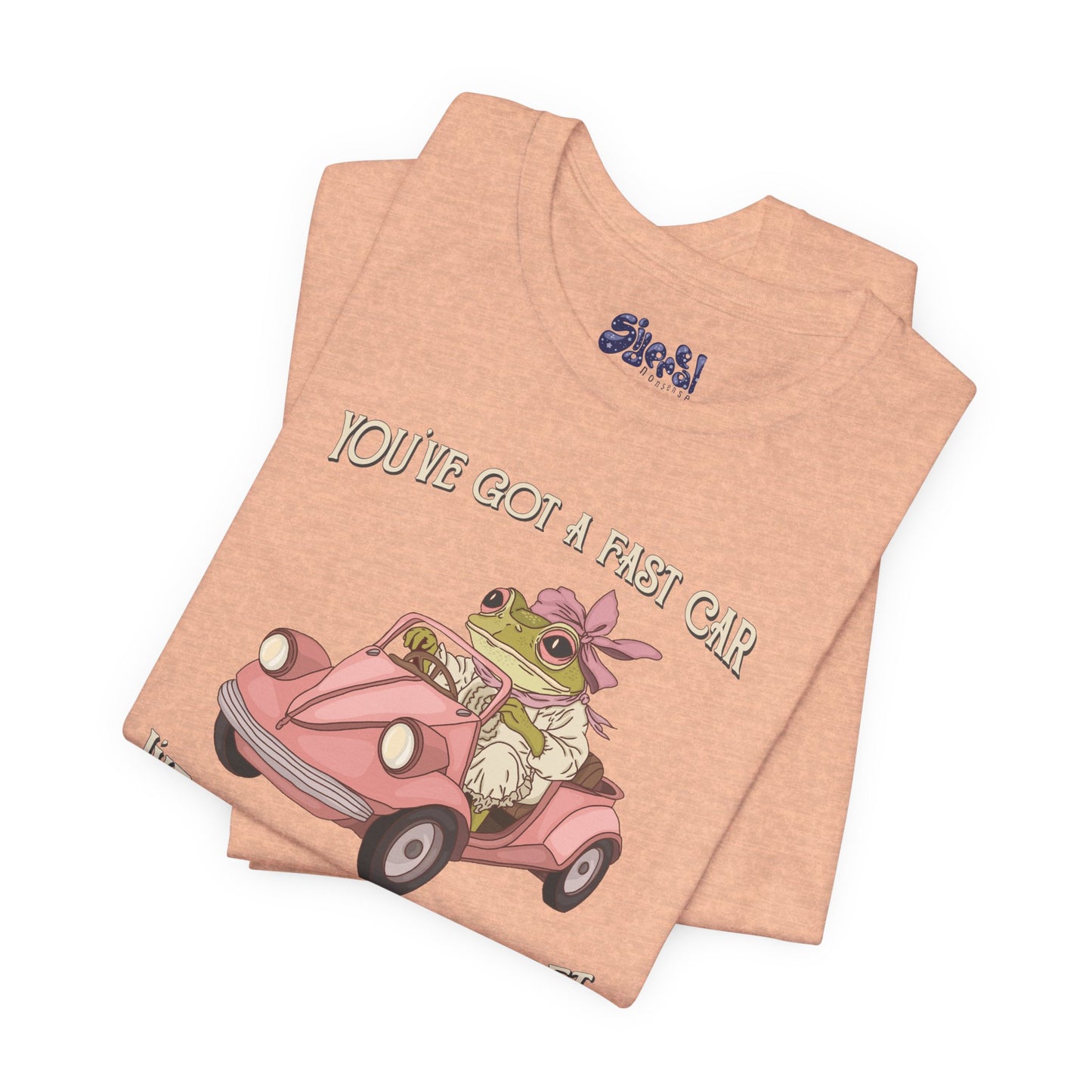 Cute Frog Graphic Tee, You've Got a Plan to Get Us Outta Here Shirt, Unisex T-Shirt, Fast Car, 90's Casual Wear, y2k