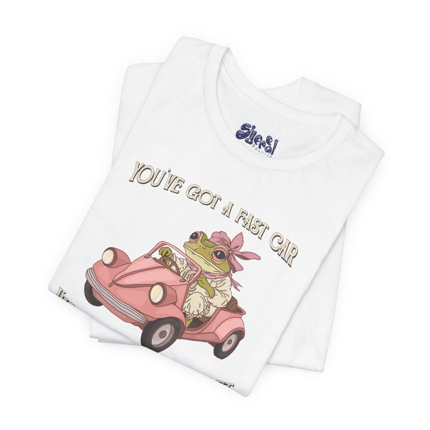 Cute Frog Graphic Tee, You've Got a Plan to Get Us Outta Here Shirt, Unisex T-Shirt, Fast Car, 90's Casual Wear, y2k