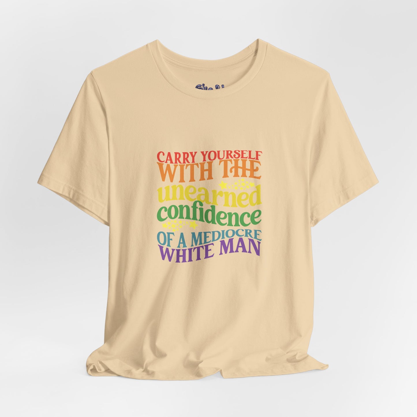 Funny Feminist Tee - Mediocre White Man, Motivational Shirt for Women, Quirky Ironic Gift for Friends, Gender Equality Tee