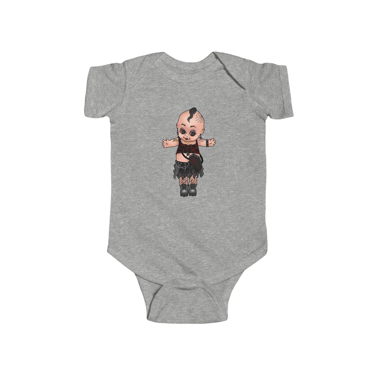 Goth Kewpie Doll - Infant Bodysuit Onesie