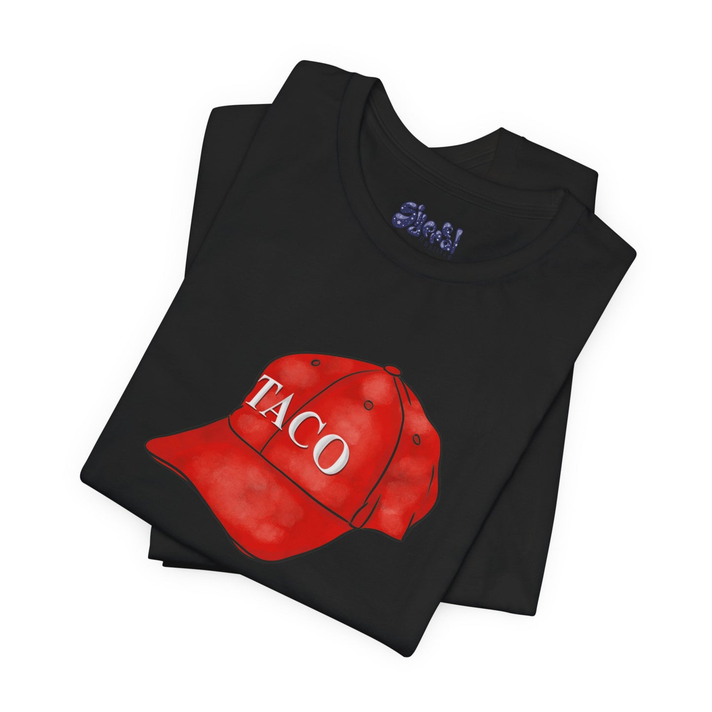 Taco Hat Tee, Trump Always Chickens Out Unisex Jersey Short Sleeve Tee, MAGA Hat, Funny Political Shirt, Liberal Leftist Gift