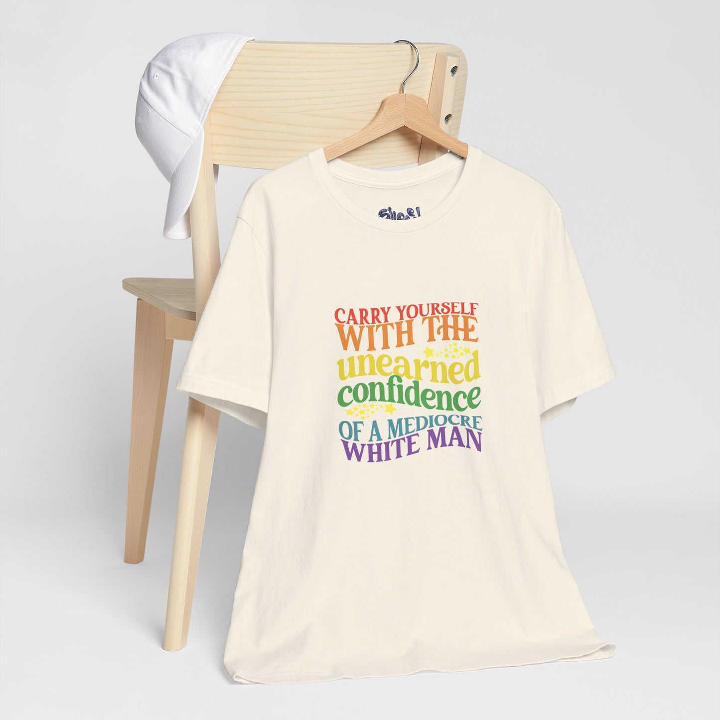 Funny Feminist Tee - Mediocre White Man, Motivational Shirt for Women, Quirky Ironic Gift for Friends, Gender Equality Tee