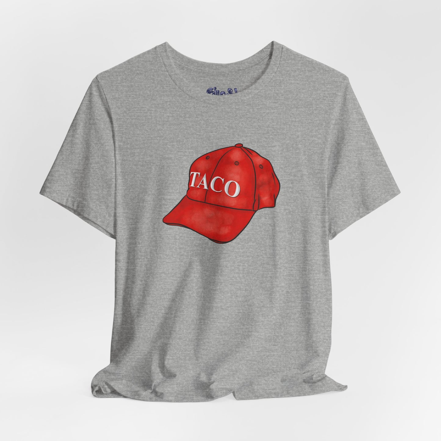 Taco Hat Tee, Trump Always Chickens Out Unisex Jersey Short Sleeve Tee, MAGA Hat, Funny Political Shirt, Liberal Leftist Gift