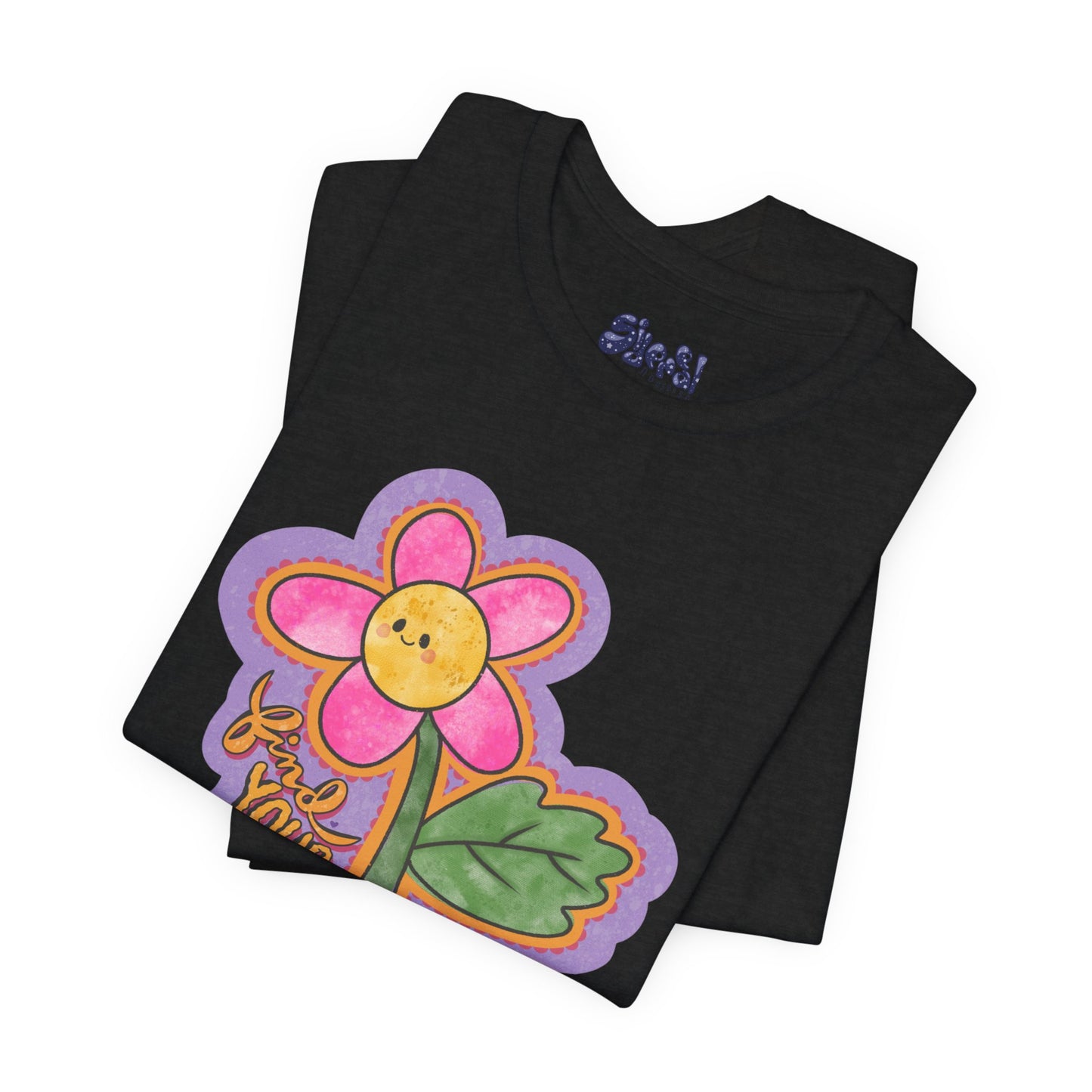 Find Your Joy Flower Graphic Tee, Unique Unisex Shirt for Self-Care Enthusiasts, Mental Health Awareness Casual Wear, Self Care Gift
