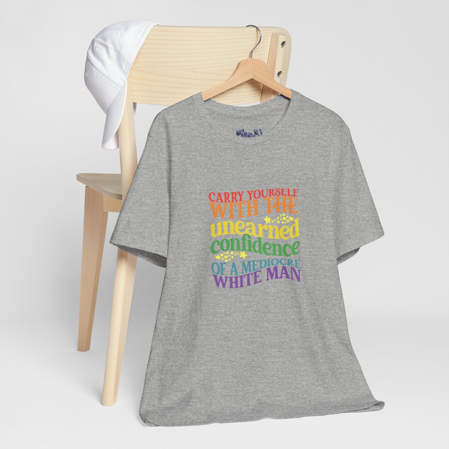 Funny Feminist Tee - Mediocre White Man, Motivational Shirt for Women, Quirky Ironic Gift for Friends, Gender Equality Tee