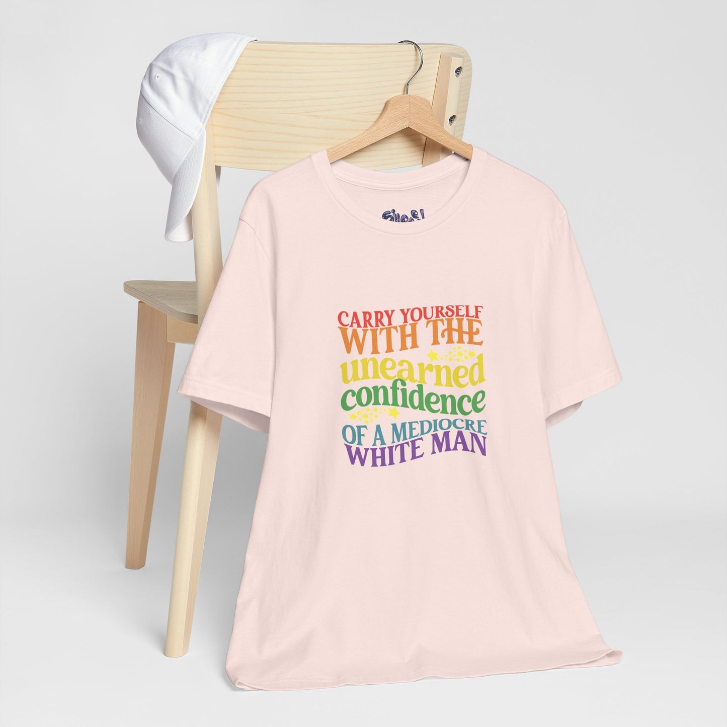 Funny Feminist Tee - Mediocre White Man, Motivational Shirt for Women, Quirky Ironic Gift for Friends, Gender Equality Tee