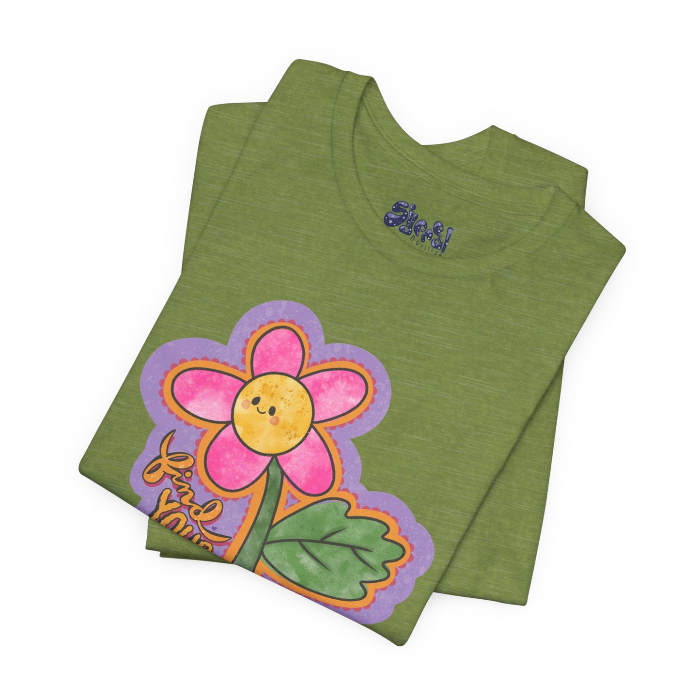 Find Your Joy Flower Graphic Tee, Unique Unisex Shirt for Self-Care Enthusiasts, Mental Health Awareness Casual Wear, Self Care Gift