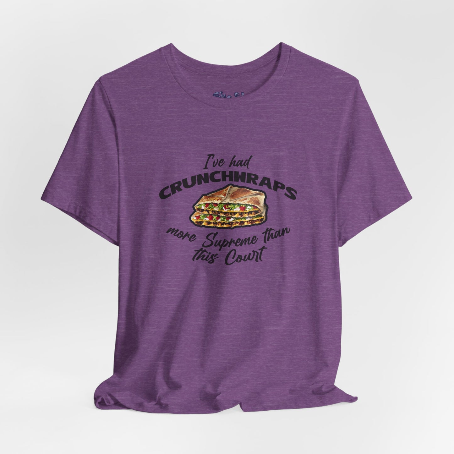 Crunchwrap Supreme Court Political Humor T-Shirt, Liberal Leftist Funny Casual Wear, Gift for Taco Bell Fan, Politics Gift
