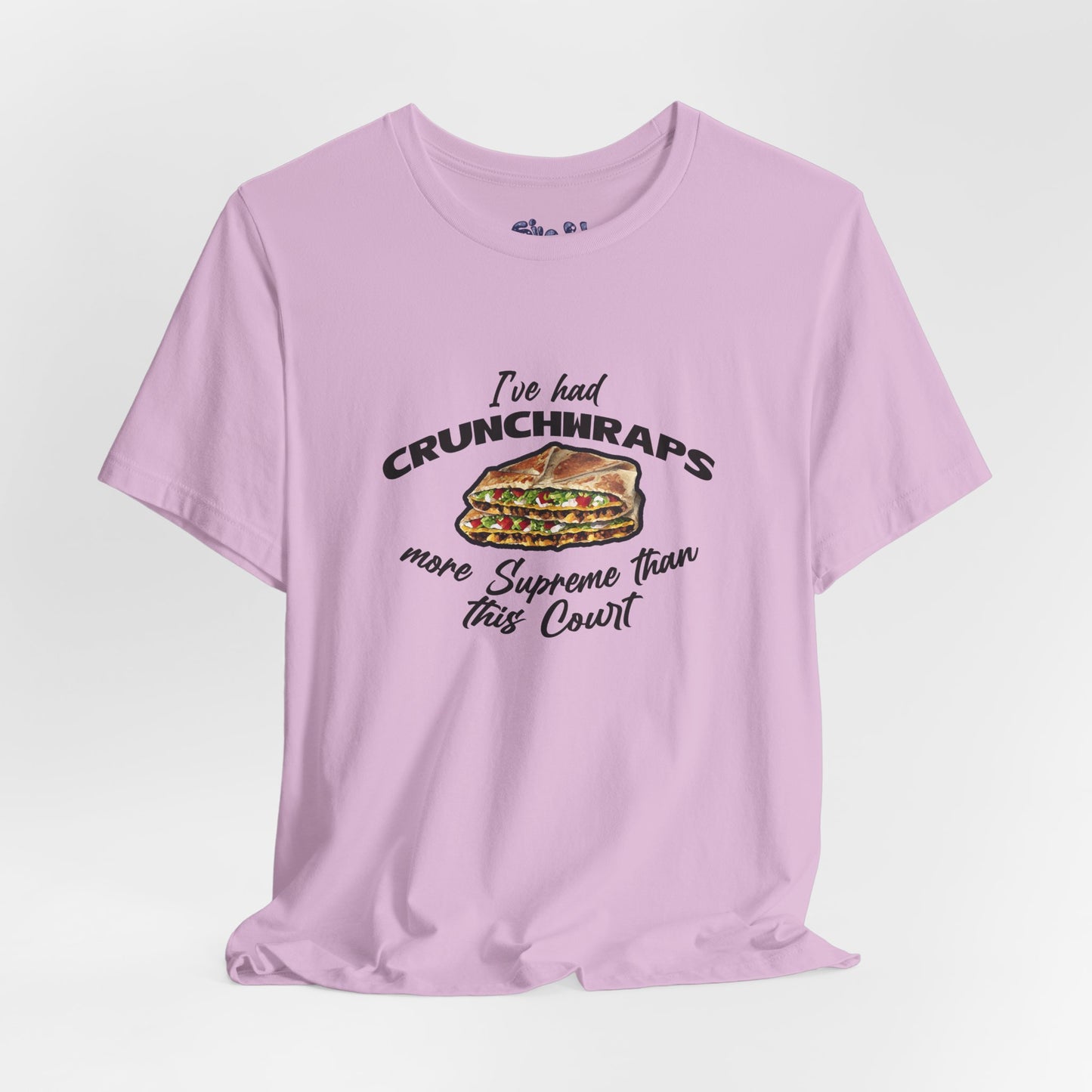 Crunchwrap Supreme Court Political Humor T-Shirt, Liberal Leftist Funny Casual Wear, Gift for Taco Bell Fan, Politics Gift