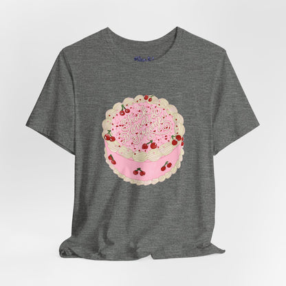 F**k Donald Trump Unisex Tee - Vintage Fancy Cake Shirt, Political MAGA Gift, Bakery Inspired Fashion, Kawaii Cherry Apparel, Liberal Leftist Baking Tee