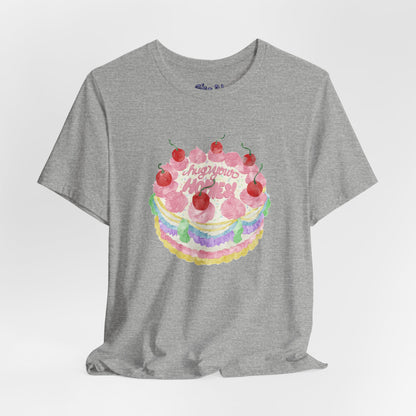 Hug Your Homies Cake Tee - Friendship T-Shirt, Mental Health Shirt, Gift for Teens, Baking Tee, Casual Wear